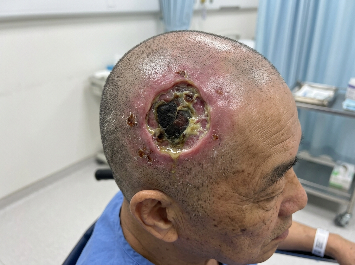 頭皮潰瘍與感染病灶